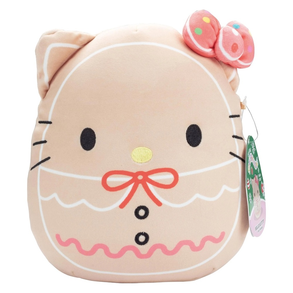 Squishmallows original 8 in Hello Kitty Sanrio Gingerbread Plush Toy Collectable
